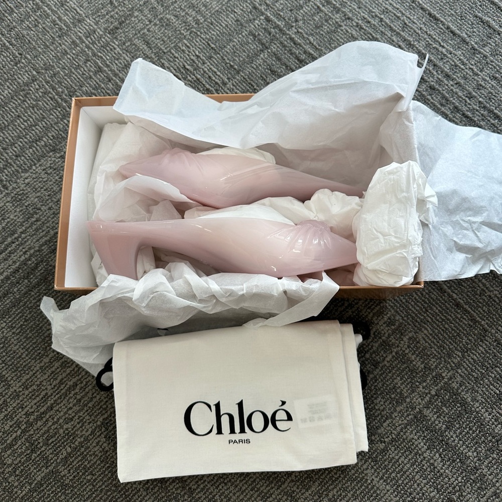 Chloé Jelly Mule in Blush Pink - Sz 37